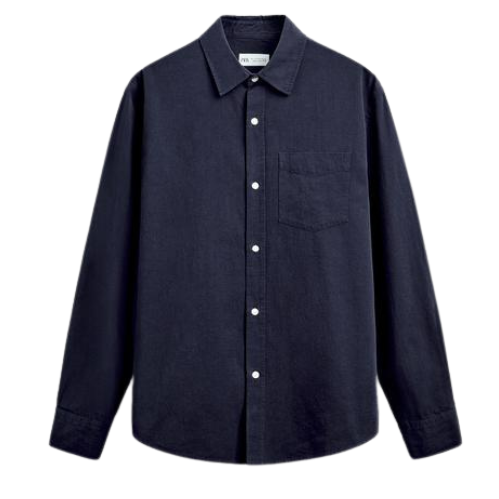 Old Money Men's Blue Set - 3 Pieces: Shirt, Pants, and Loafers